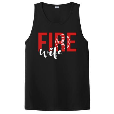 Proud Fire Wife Of Firefighter Wife Fire Wife Gift PosiCharge Competitor Tank