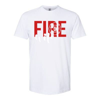 Proud Fire Wife Of Firefighter Wife Fire Wife Gift Softstyle CVC T-Shirt