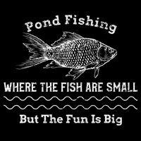Pond Fishing Where The Fish Are Small But The Fun Is Big 16 in Basic Backpack