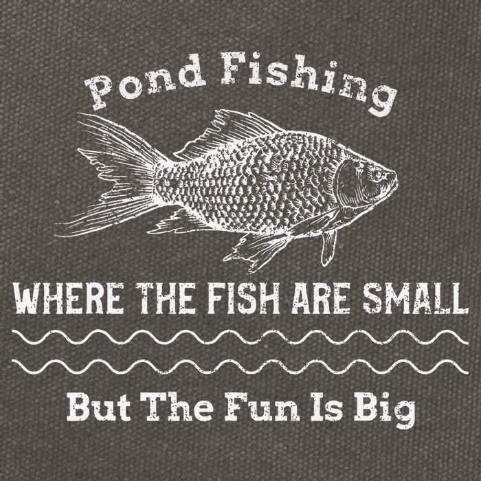 Pond Fishing Where The Fish Are Small But The Fun Is Big Cotton Canvas Backpack