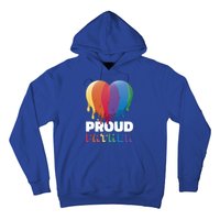 Proud Father With Rainbow Heart For Father's Day Gift Hoodie