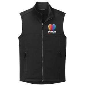 Proud Father With Rainbow Heart For Father's Day Gift Collective Smooth Fleece Vest