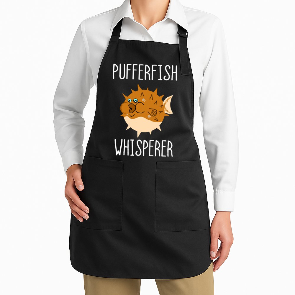 Puffer Fish Whisperer Buffer Fish Whisperer Ocean Fugo Fish Apron