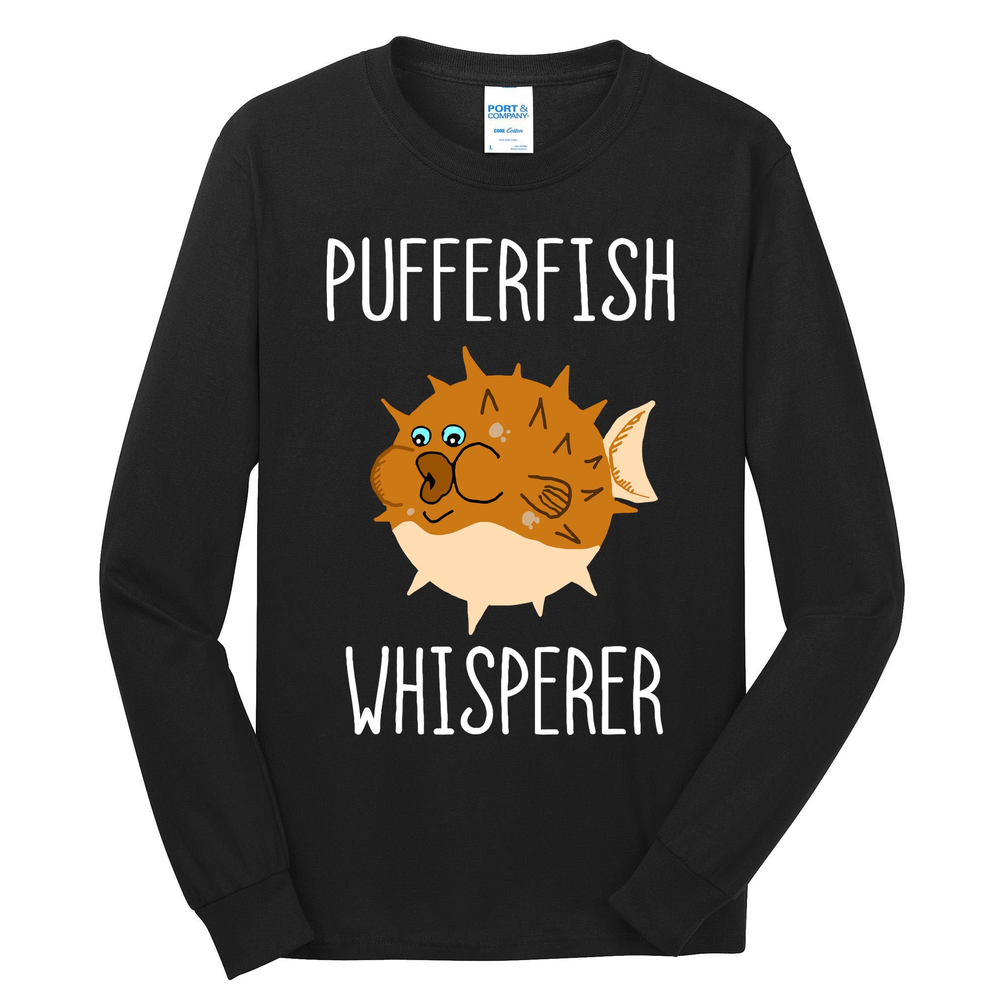 Puffer Fish Whisperer Buffer Fish Whisperer Ocean Fugo Fish Tall Long Sleeve T-Shirt