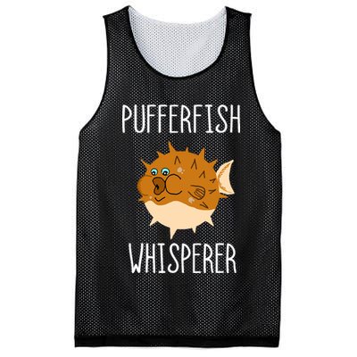 Puffer Fish Whisperer Buffer Fish Whisperer Ocean Fugo Fish Mesh Reversible Basketball Jersey Tank