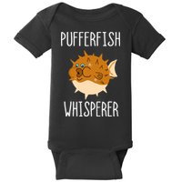 Puffer Fish Whisperer Buffer Fish Whisperer Ocean Fugo Fish Baby Bodysuit