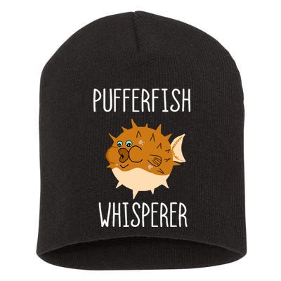 Puffer Fish Whisperer Buffer Fish Whisperer Ocean Fugo Fish Short Acrylic Beanie