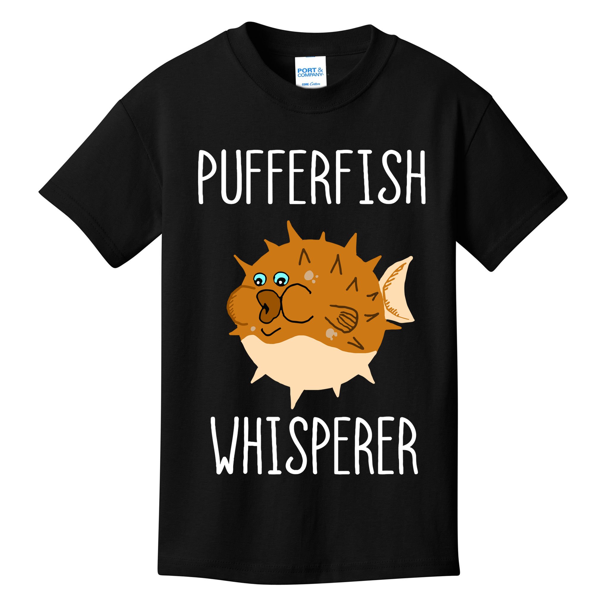 Puffer Fish Whisperer Buffer Fish Whisperer Ocean Fugo Fish Kids T-Shirt