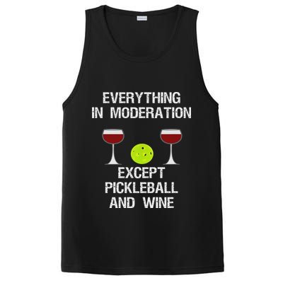 Pickleball Funny Wine PosiCharge Competitor Tank