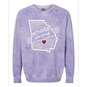 Pray For Winder Georgia Colorblast Crewneck Sweatshirt