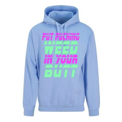 Put Fcking Weed In Your Butt Funny Couple Unisex Surf Hoodie