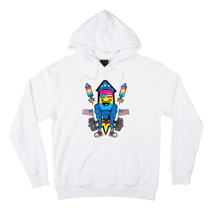 Pansexual Firecracker Workout 4th Of July Lgbtq Pride Hoodie