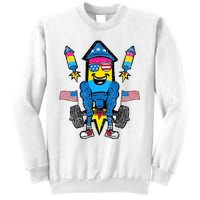 Pansexual Firecracker Workout 4th Of July Lgbtq Pride Sweatshirt