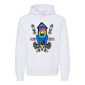 Pansexual Firecracker Workout 4th Of July Lgbtq Pride Premium Hoodie