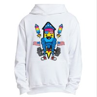 Pansexual Firecracker Workout 4th Of July Lgbtq Pride Urban Pullover Hoodie