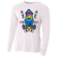 Pansexual Firecracker Workout 4th Of July Lgbtq Pride Cooling Performance Long Sleeve Crew