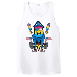 Pansexual Firecracker Workout 4th Of July Lgbtq Pride PosiCharge Competitor Tank