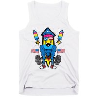 Pansexual Firecracker Workout 4th Of July Lgbtq Pride Tank Top