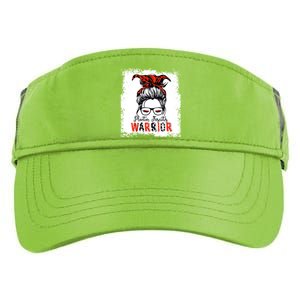 Plantar Fasciitis Warrior Mom Cute Gift Messy Bun Awareness Gift Adult Drive Performance Visor