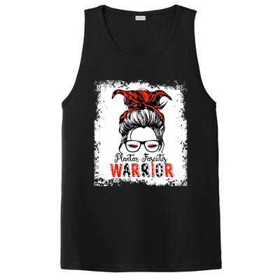 Plantar Fasciitis Warrior Mom Cute Gift Messy Bun Awareness Gift PosiCharge Competitor Tank