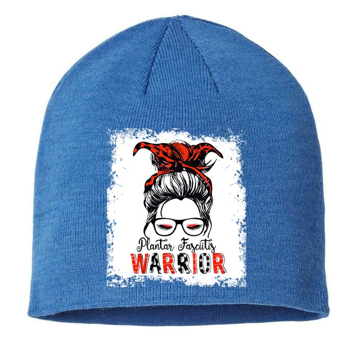 Plantar Fasciitis Warrior Mom Cute Gift Messy Bun Awareness Gift Sustainable Beanie