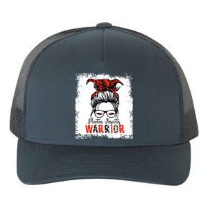 Plantar Fasciitis Warrior Mom Cute Gift Messy Bun Awareness Gift Yupoong Adult 5-Panel Trucker Hat