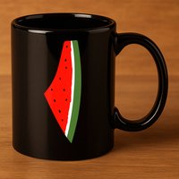 Palestine Freedom Watermelon 11oz C Handle Ceramic Mug