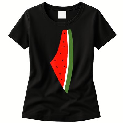 Palestine Freedom Watermelon Womens T-Shirt