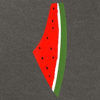 Palestine Freedom Watermelon Cotton Canvas Backpack