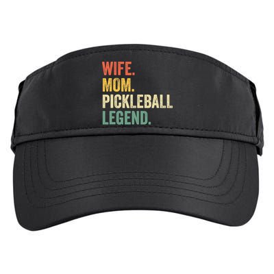 Pickleball Funny Wife Mom Legend Vintage Mother's Day Adult Drive Performance Visor