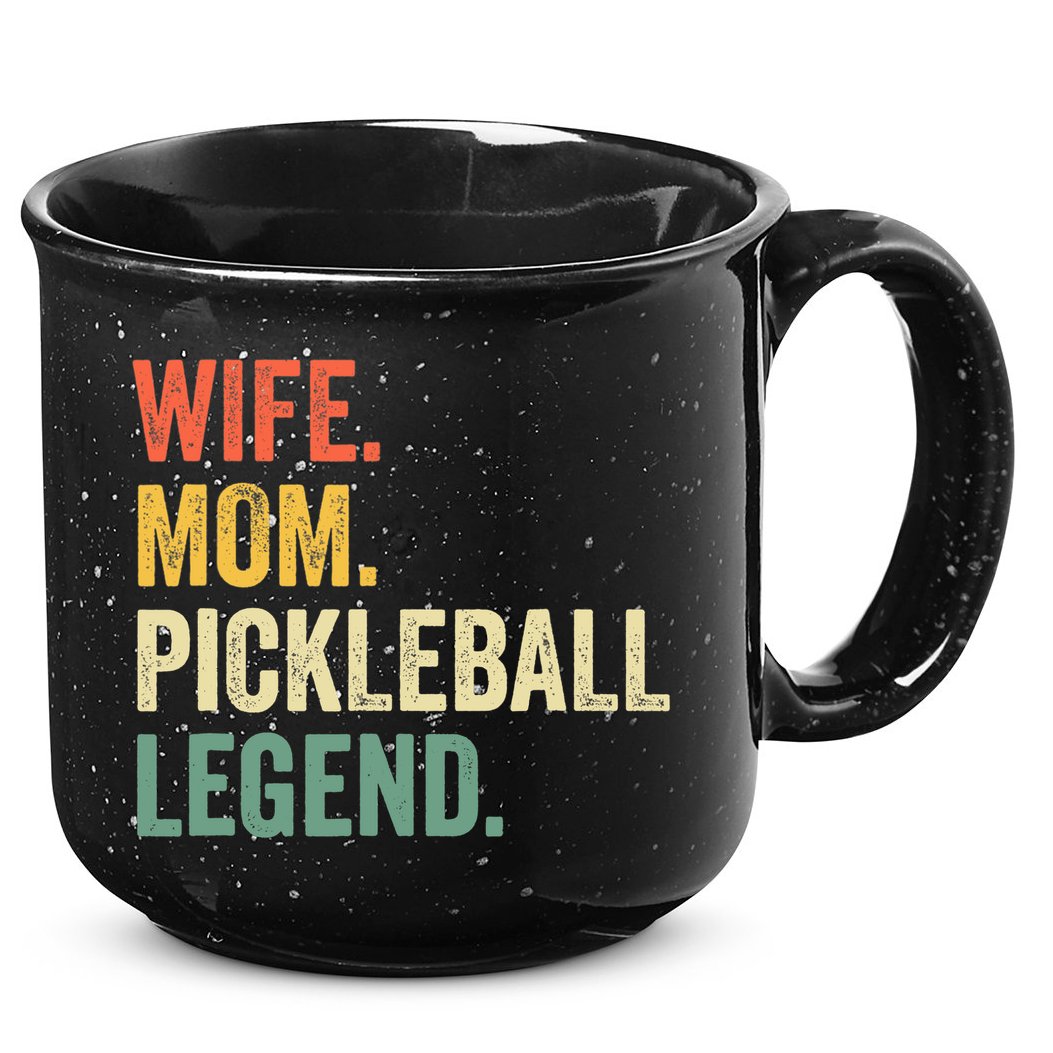 Pickleball Funny Wife Mom Legend Vintage Mother's Day 15oz Campfire Ceramic Mug