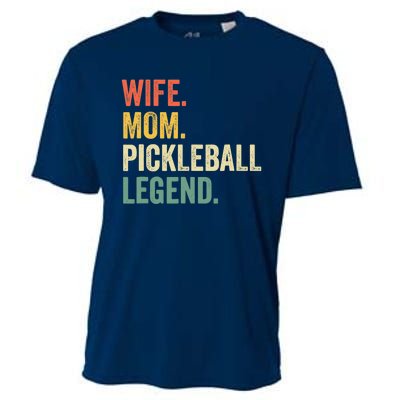 Pickleball Funny Wife Mom Legend Vintage Mother's Day Cooling Performance Crew T-Shirt