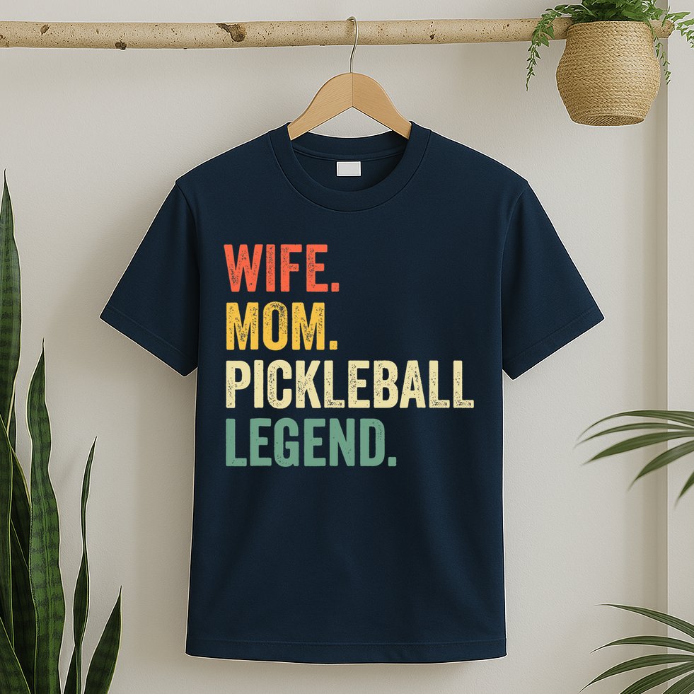 Pickleball Funny Wife Mom Legend Vintage Mother's Day T-Shirt