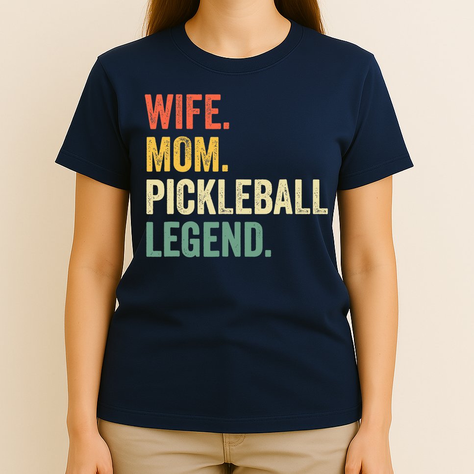 Pickleball Funny Wife Mom Legend Vintage Mother's Day T-Shirt