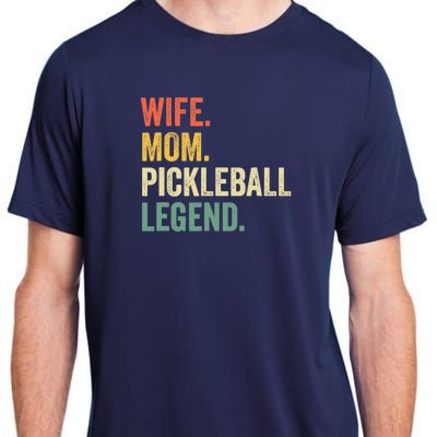 Pickleball Funny Wife Mom Legend Vintage Mother's Day Adult ChromaSoft Performance T-Shirt