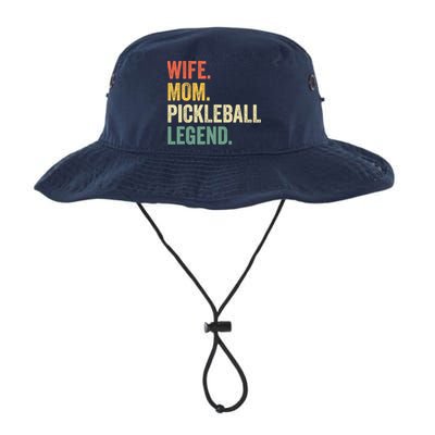 Pickleball Funny Wife Mom Legend Vintage Mother's Day Bucket Hat