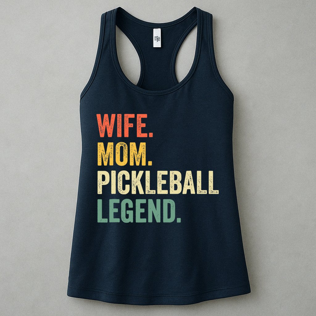 Pickleball Funny Wife Mom Legend Vintage Mother's Day Womens Tank Top