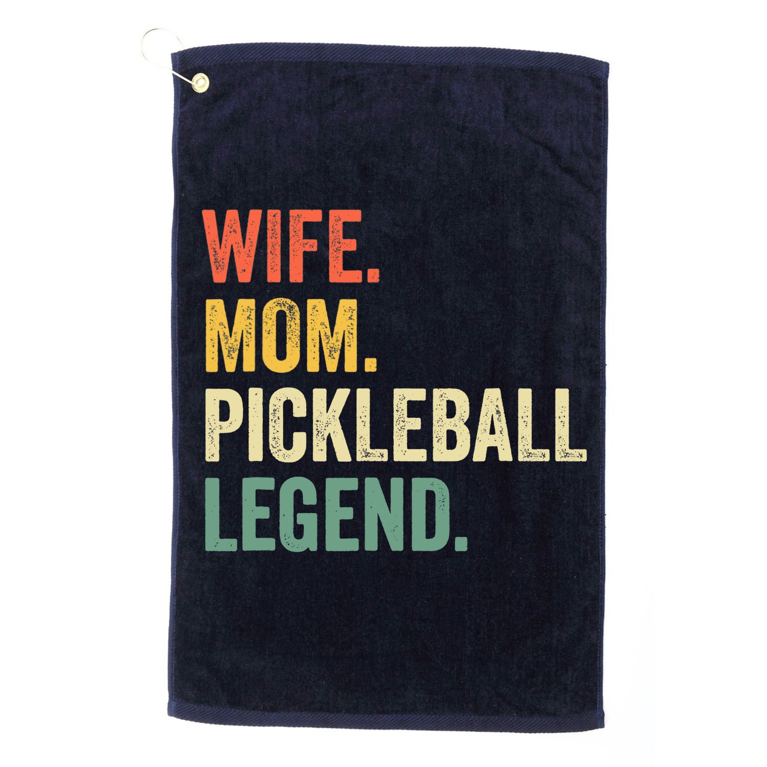 Pickleball Funny Wife Mom Legend Vintage Mother's Day Golf Towel