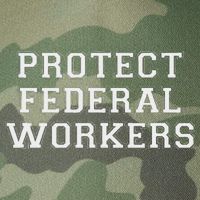 Protect Federal Workers Defend Public Service And Democracy Legacy Tie Dye Trucker Hat