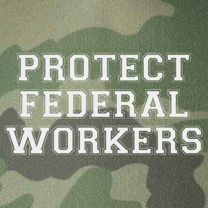 Protect Federal Workers Defend Public Service And Democracy Legacy Tie Dye Trucker Hat