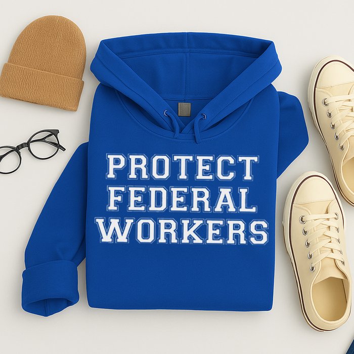 Protect Federal Workers Defend Public Service And Democracy Hoodie