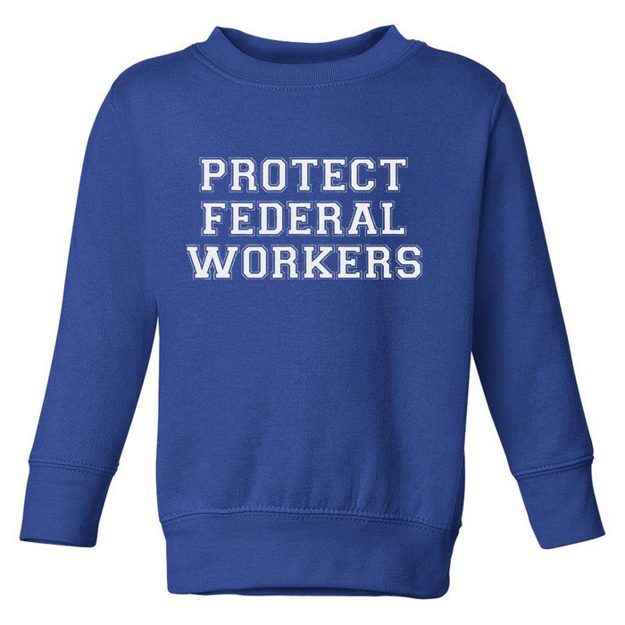 Protect Federal Workers Defend Public Service And Democracy Toddler Sweatshirt
