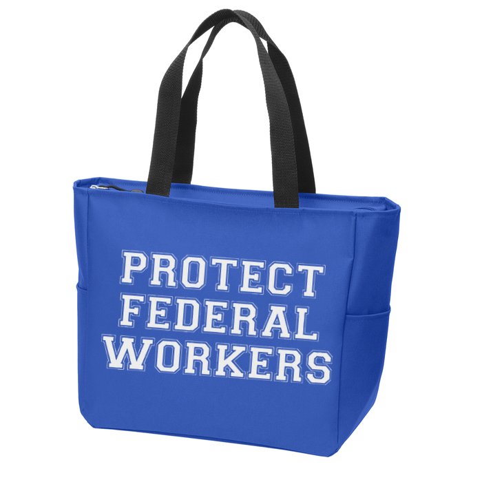 Protect Federal Workers Defend Public Service And Democracy Zip Tote Bag
