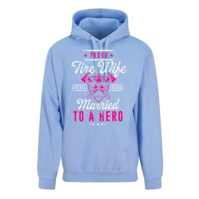 Proud Firefighter Wife Cool Gift Unisex Surf Hoodie