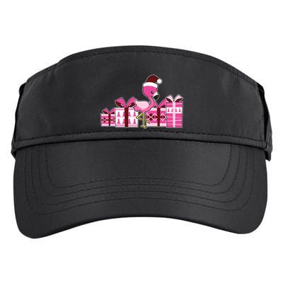 Pink Flamingo With Presents Cute Flamingo Christmas Cool Gift Adult Drive Performance Visor