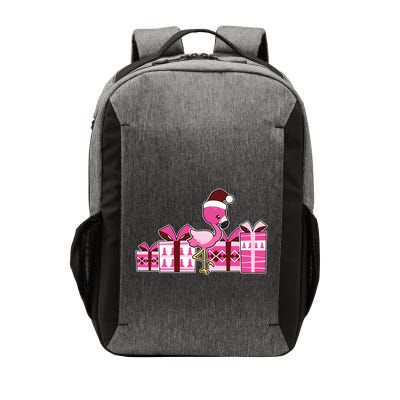 Pink Flamingo With Presents Cute Flamingo Christmas Cool Gift Vector Backpack