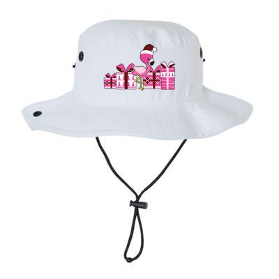 Pink Flamingo With Presents Cute Flamingo Christmas Cool Gift Legacy Cool Fit Booney Bucket Hat