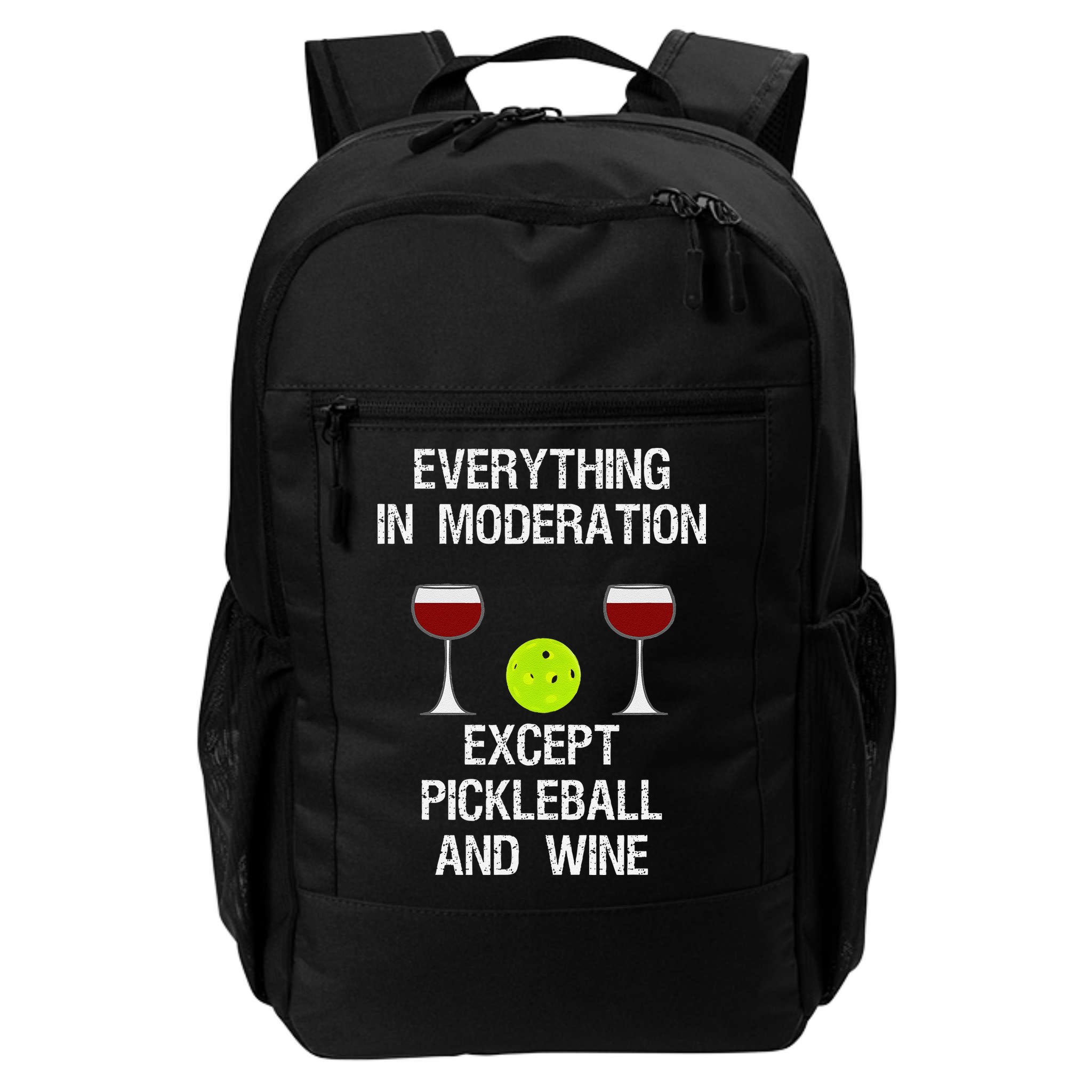 Pickleball Funny Wine Backpack