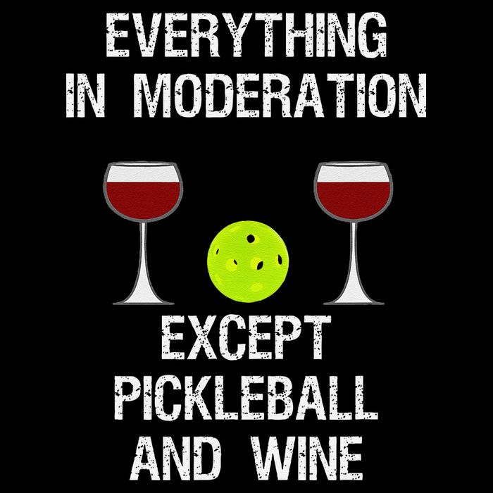 Pickleball Funny Wine Cropped Pullover Crew
