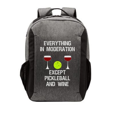 Pickleball Funny Wine Vector Backpack